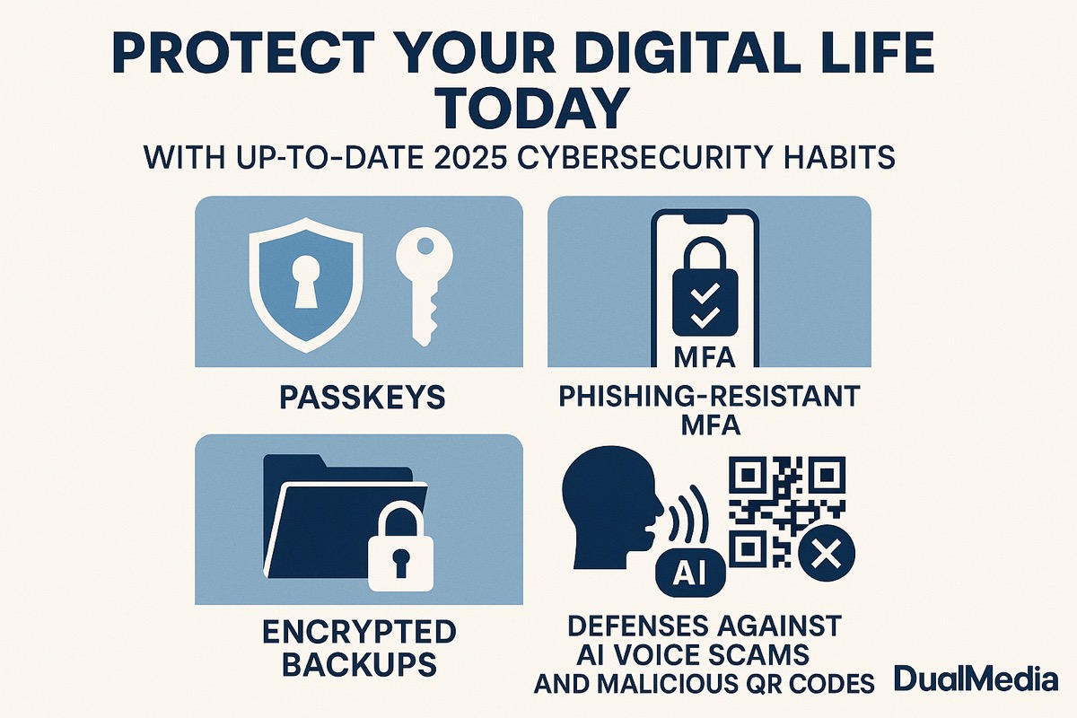 Protégez votre vie numérique dès aujourd'hui grâce à des habitudes de cybersécurité actualisées en 2025 avec DualMedia