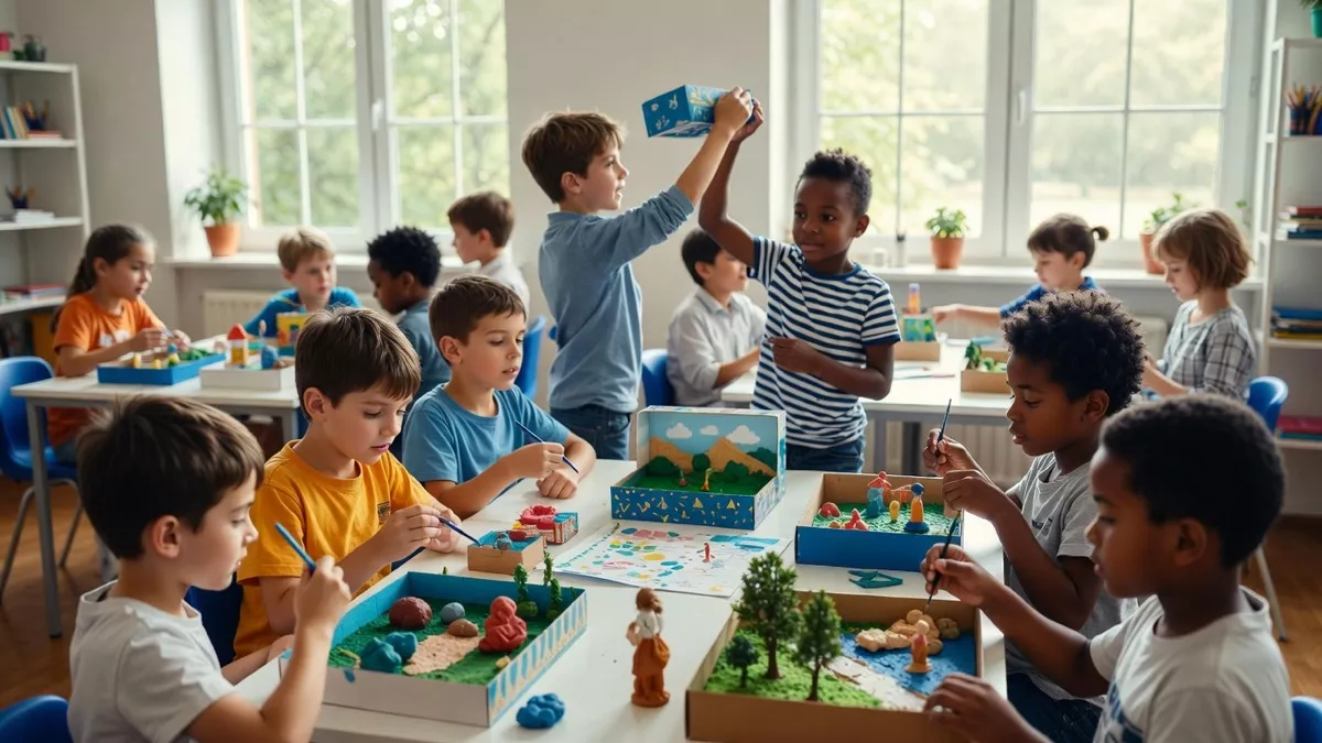 Les dioramas favorisent la collaboration et la créativité à tous les niveaux d'apprentissage.