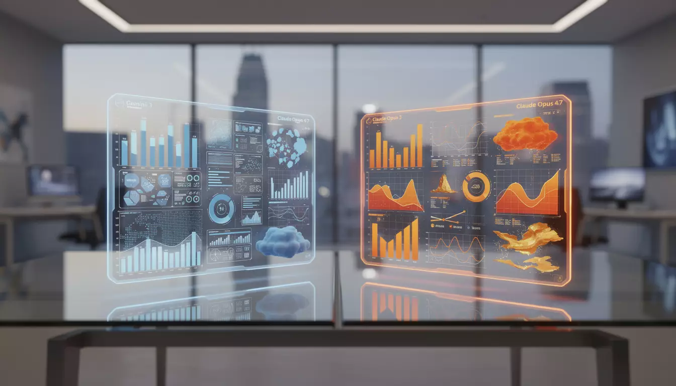 compare gemini 3 and claude opus 4.7 in this comprehensive benchmark analysis to determine which tool excels in data analysis performance and features.