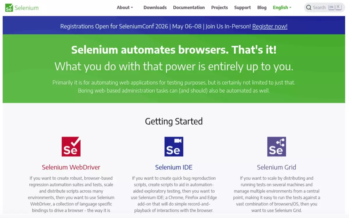 Selenium Testing - Best for Cross-Browser Web Automation Testing